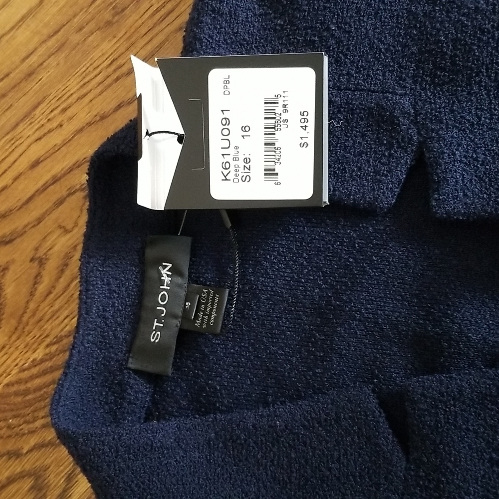 NWT $1495 St. John Collection Ana Boucle Knit Jacket - Picture 7 of 13